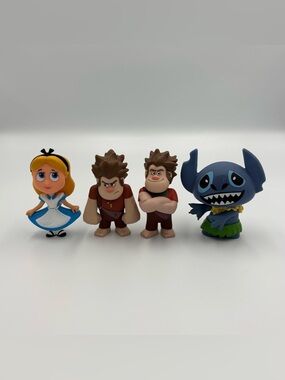 Disney Funko Mystery Mini Figure Lot- Alice In Wonderland Wreck It Ralph Stitch